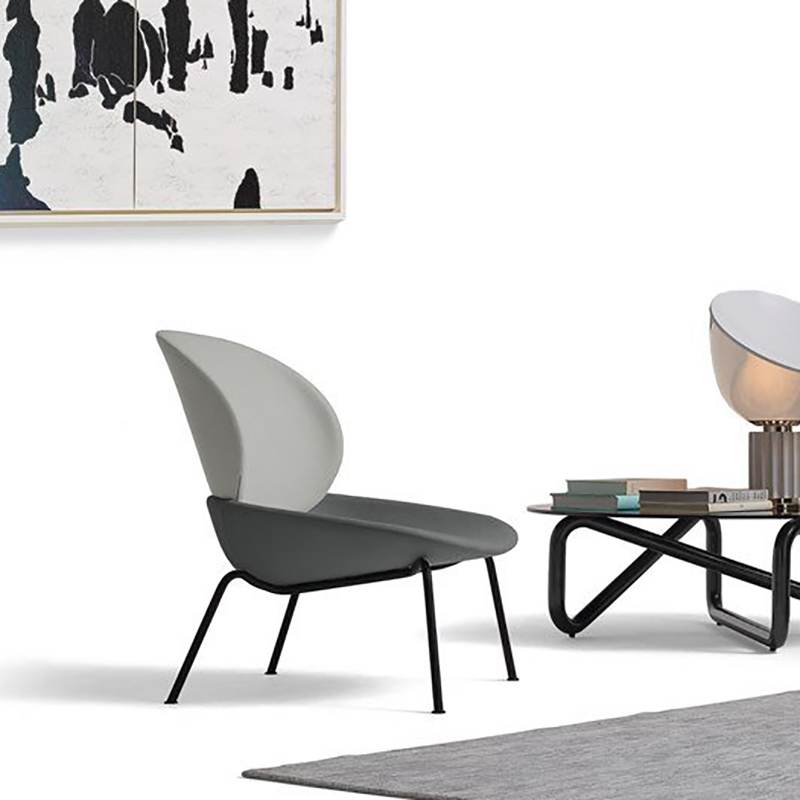 RJH-8550 Sedia da pranzo moderna imbottita in tessuto con motivi geometrici